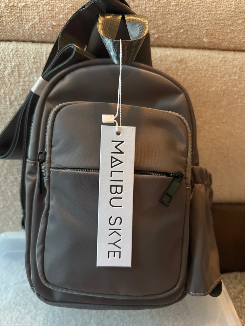 Malibu Skye Taupe Crossbody Sling Bag